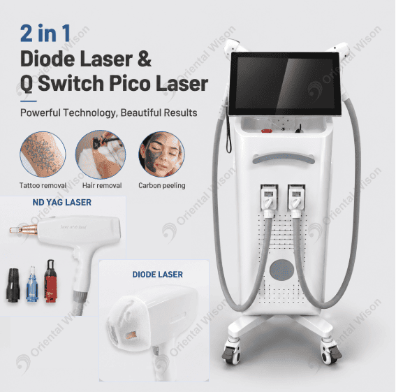 2-in-1-Diodenlaser und Q-Switch-Pico-Laser
