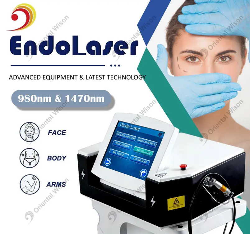 980+1470nm Laser-Lipolyse-Maschine