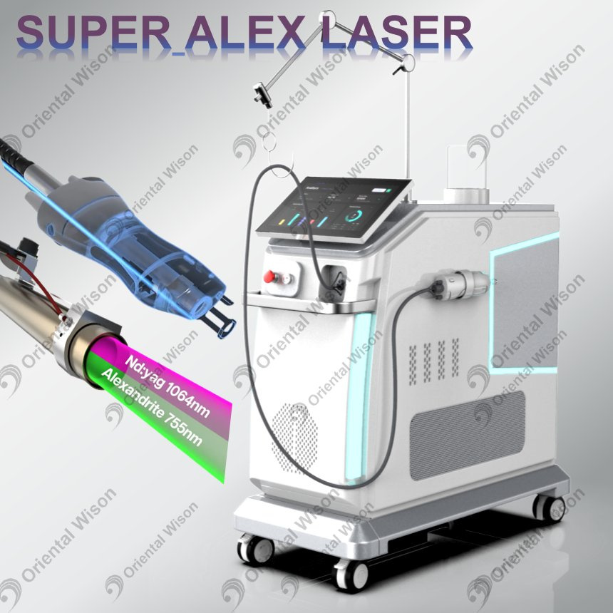 Alexway Alexandrite Laser Haarentfernung ND YAG Langpulslaser Gefäßpigmententfernung Schönheitsausrüstung