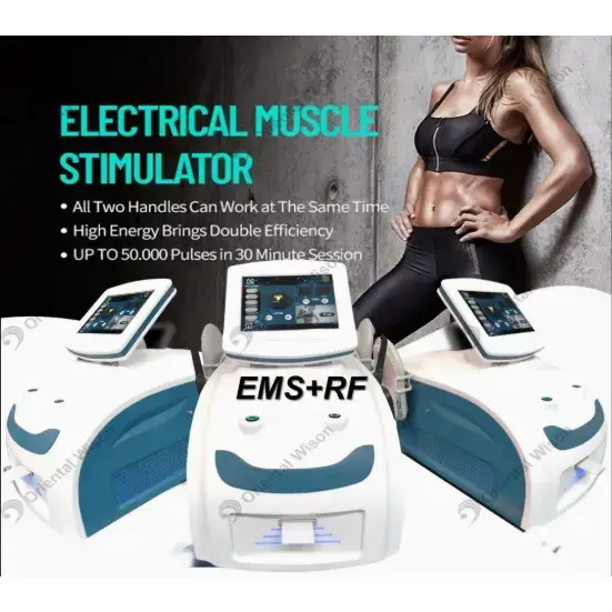EMS-Muskelstimulation + RF-Körperformungs-Schönheitsmaschine