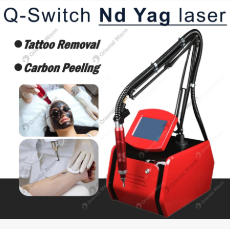 Tragbares Q-Switch ND YAG Laser-Hautschönheitsgerät
